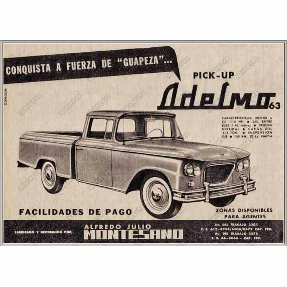 Adelmo Camionetas 1963