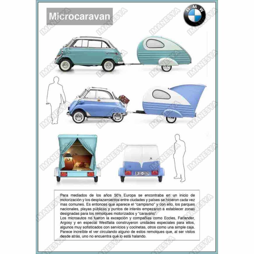 BMW  Isetta 300 y 600 Microcaravan
